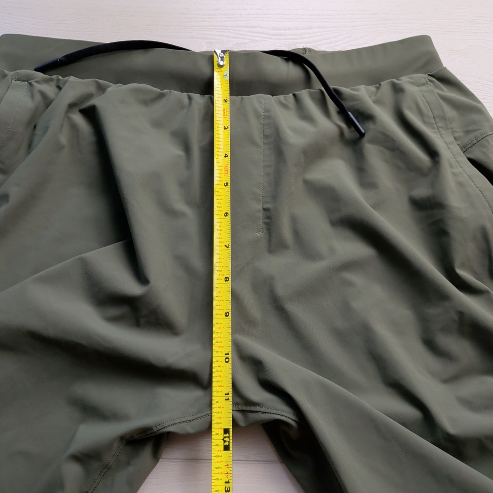Lululemon Surge Jogger Mens L Fatigue Green Running Training Pants Zipper Cuff - Picture 9 of 13